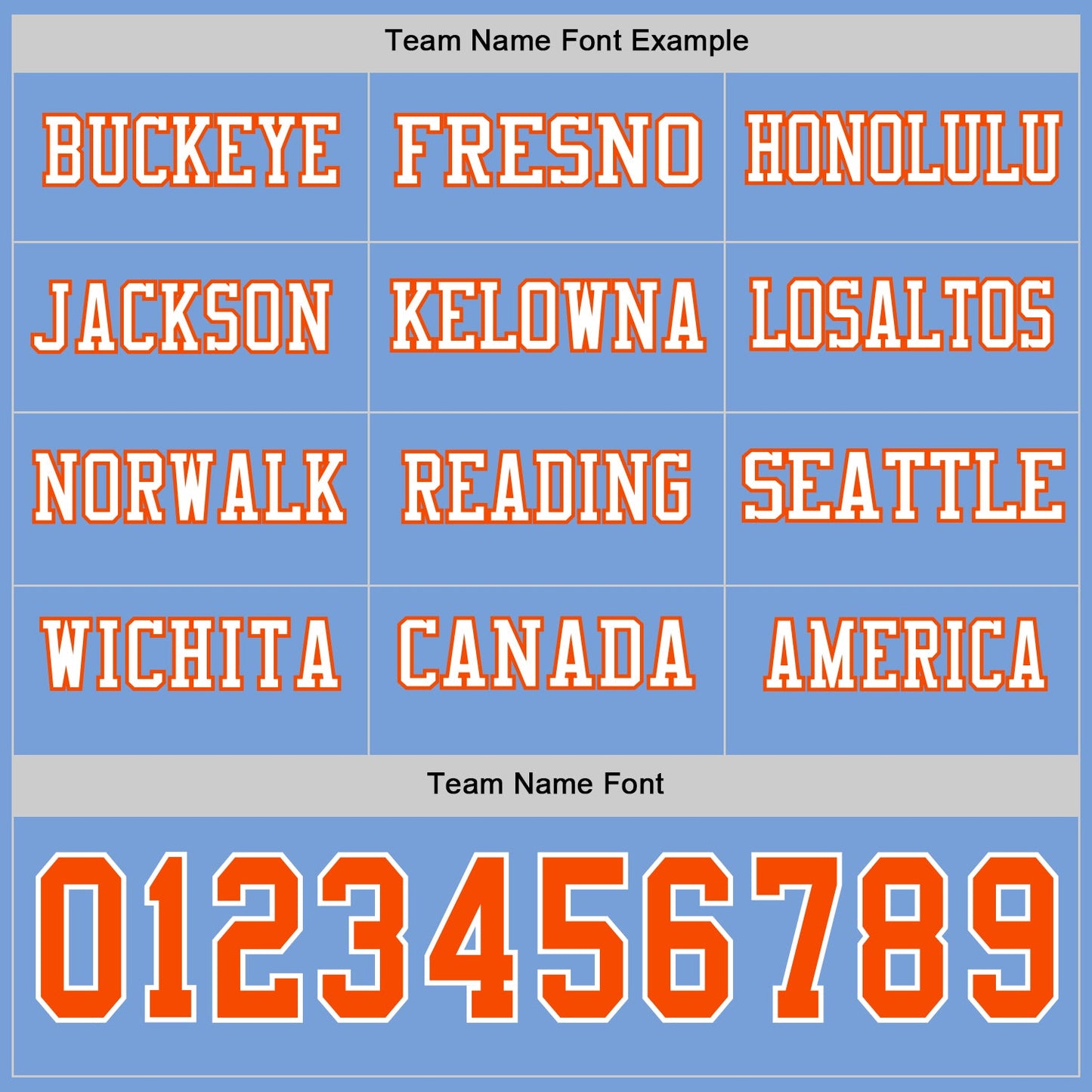Custom Light Blue Orange-White Long Sleeve Authentic Football Jersey view 3