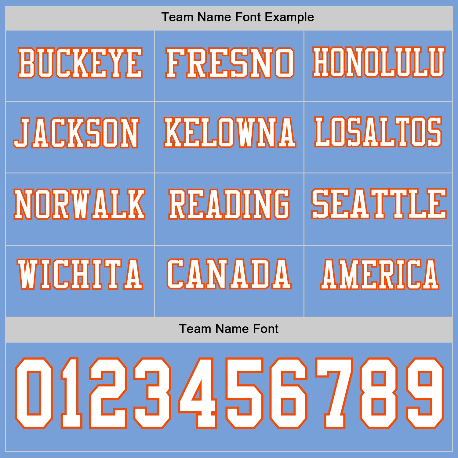 Custom Light Blue White-Orange Long Sleeve Authentic Football Jersey view 3