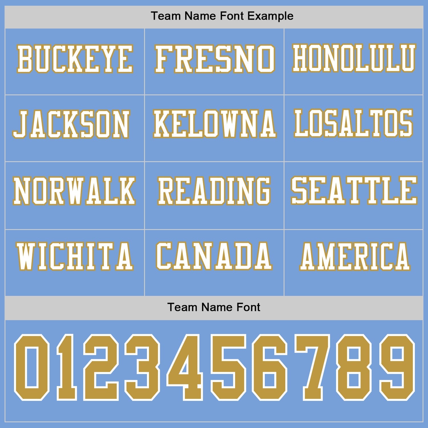 Custom Light Blue Old Gold-White Long Sleeve Authentic Football Jersey view 3