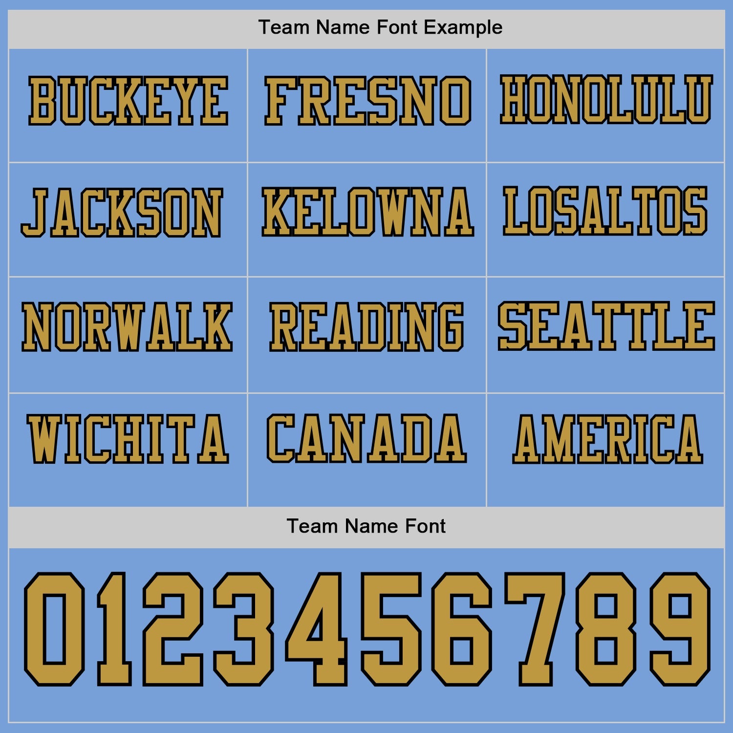 Custom Light Blue Old Gold-Black Long Sleeve Authentic Football Jersey view 3