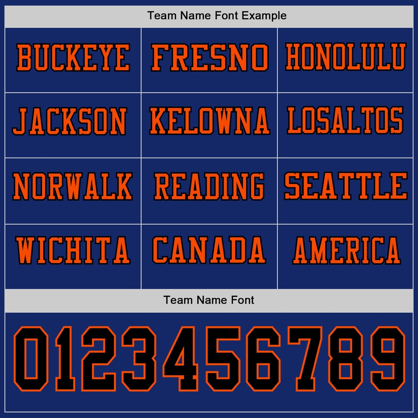 Custom Royal Black-Orange Long Sleeve Authentic Football Jersey view 3