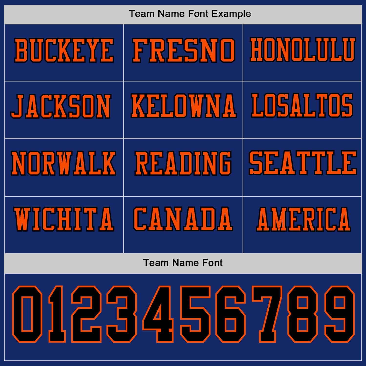 Custom Royal Black-Orange Long Sleeve Authentic Football Jersey view 3