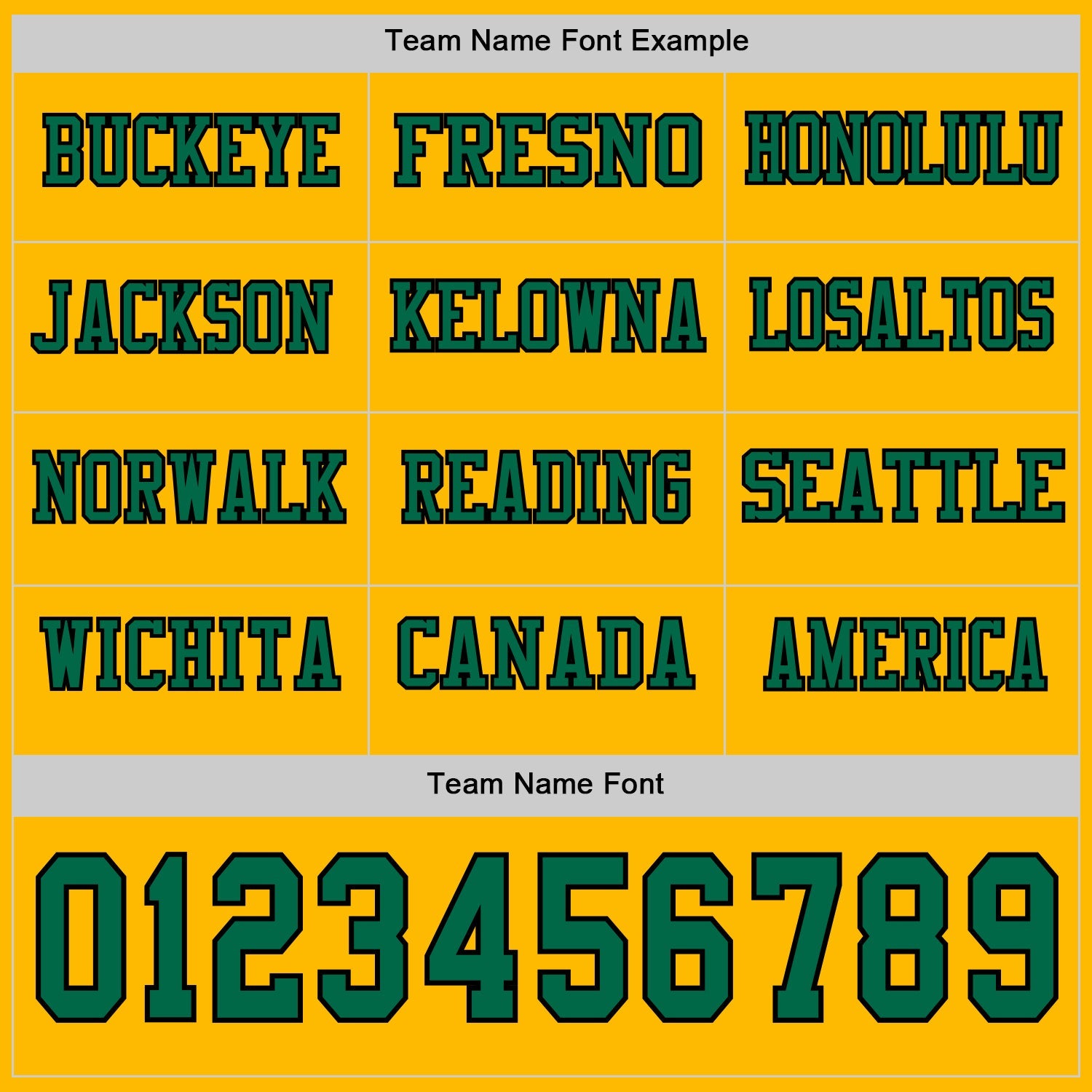 Custom Gold Kelly Green-Black Long Sleeve Authentic Football Jersey view 3