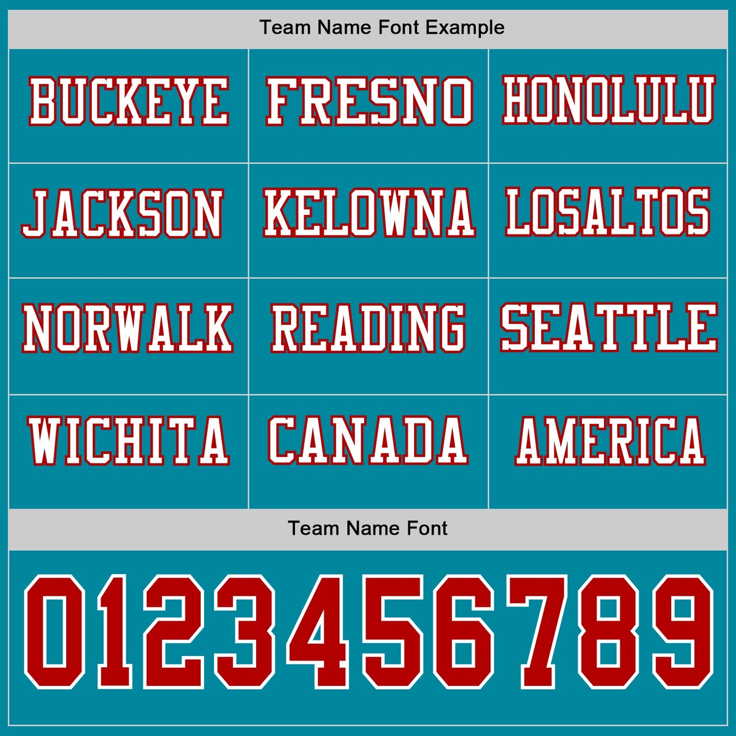 Custom Teal Red-White Long Sleeve Authentic Football Jersey view 3