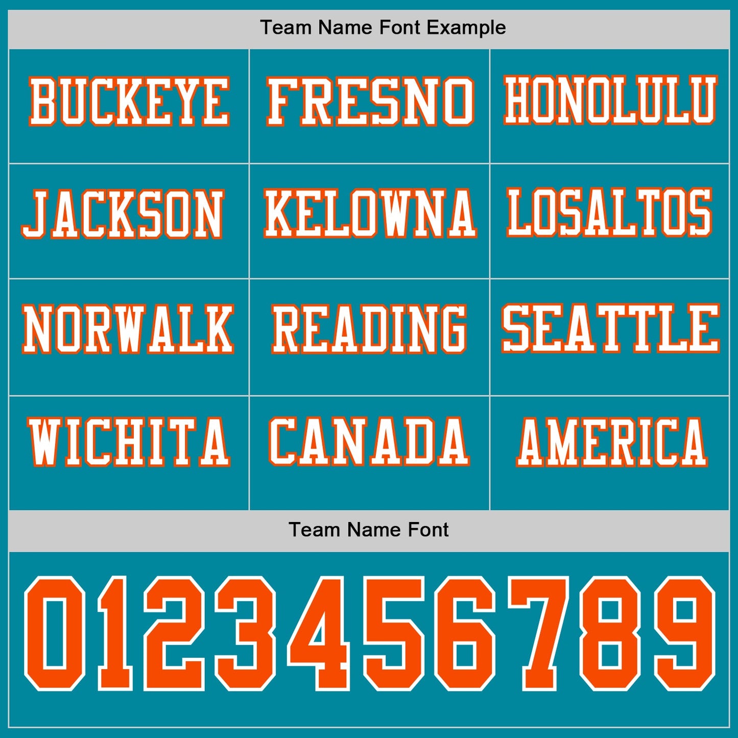 Custom Teal Orange-White Long Sleeve Authentic Football Jersey view 3