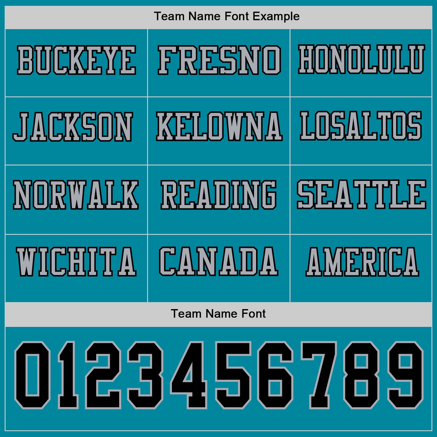Custom Teal Black-Gray Long Sleeve Authentic Football Jersey view 3