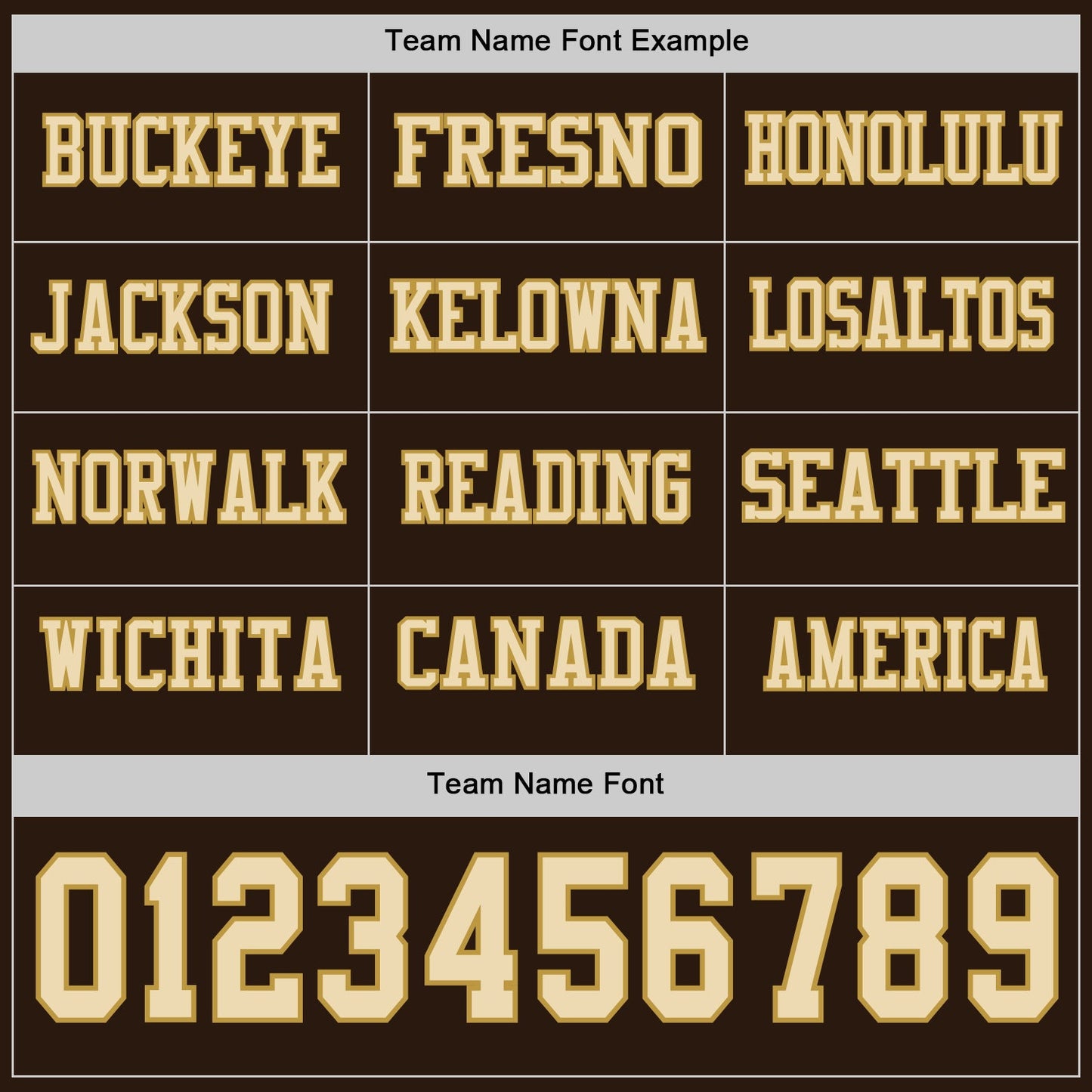Custom Brown Cream-Old Gold Long Sleeve Authentic Football Jersey view 3