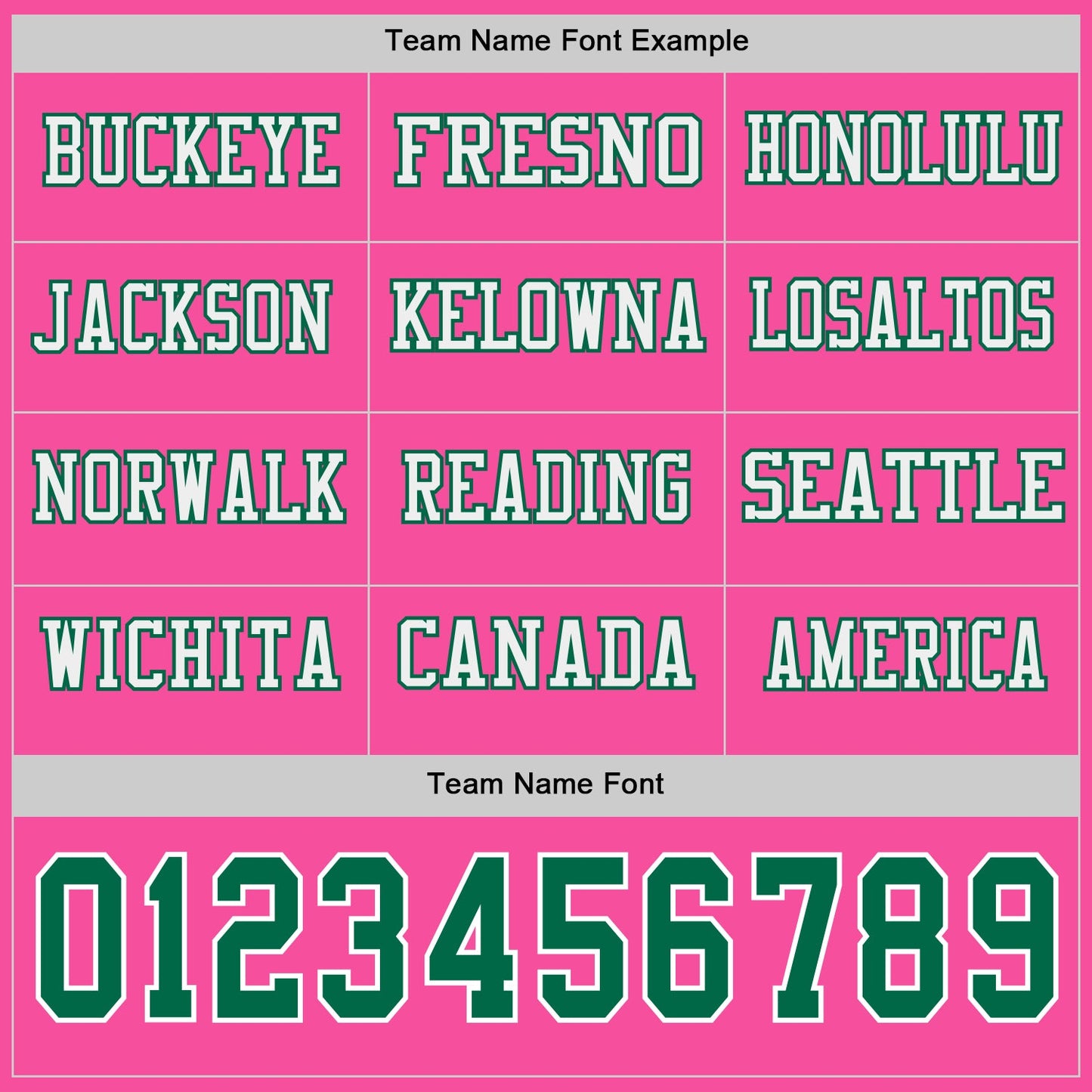 Custom Pink Kelly Green-White Long Sleeve Authentic Football Jersey view 3