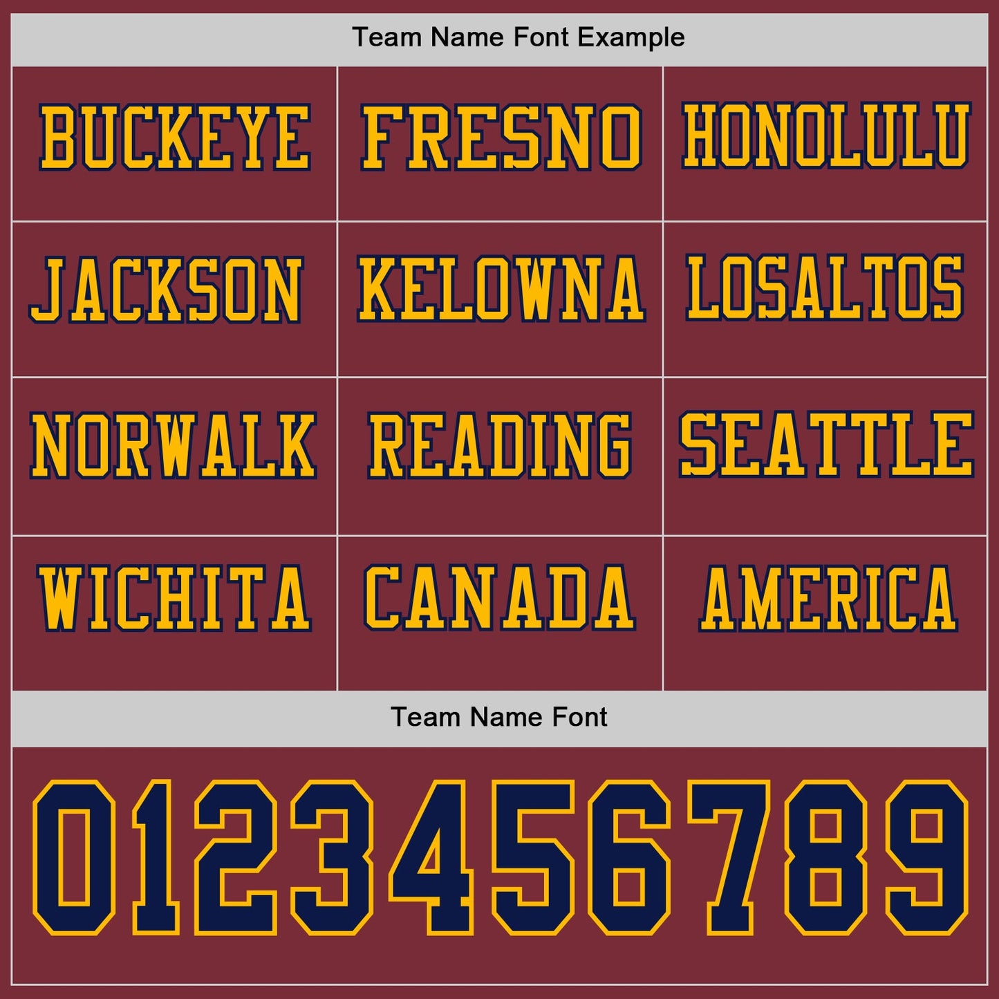 Custom Burgundy Navy-Gold Long Sleeve Authentic Football Jersey view 3