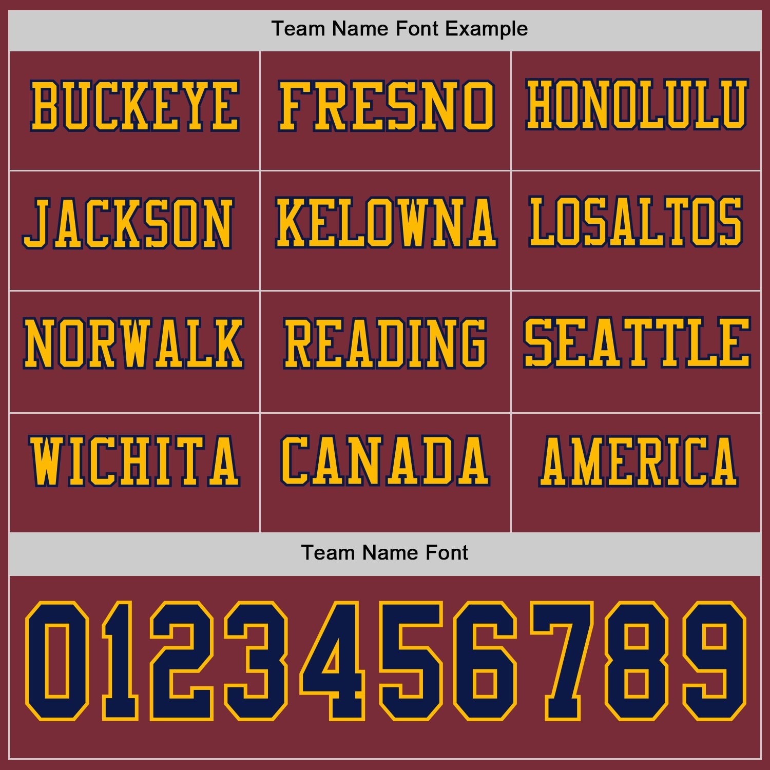 Custom Burgundy Navy-Gold Long Sleeve Authentic Football Jersey view 3