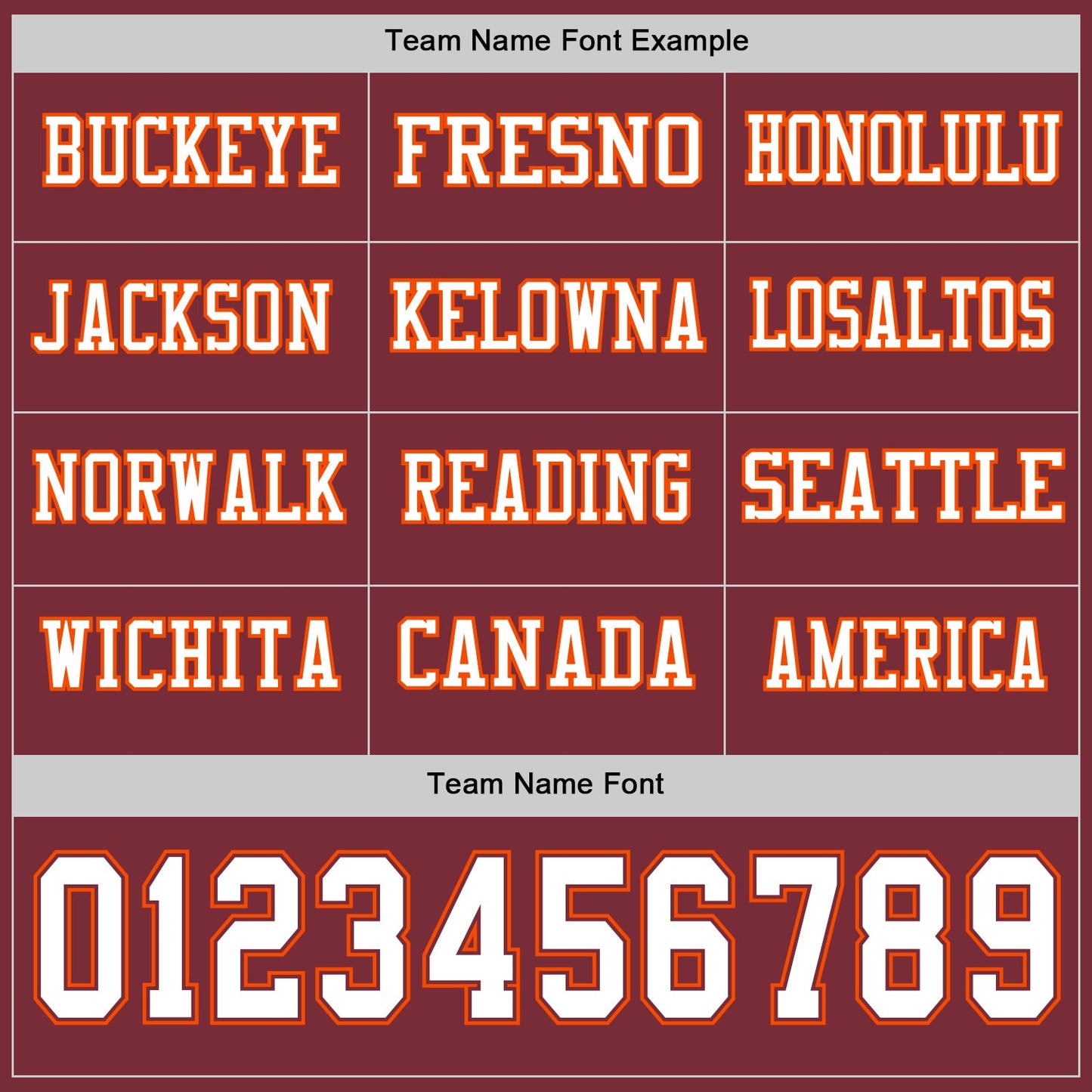 Custom Burgundy White-Orange Long Sleeve Authentic Football Jersey view 3