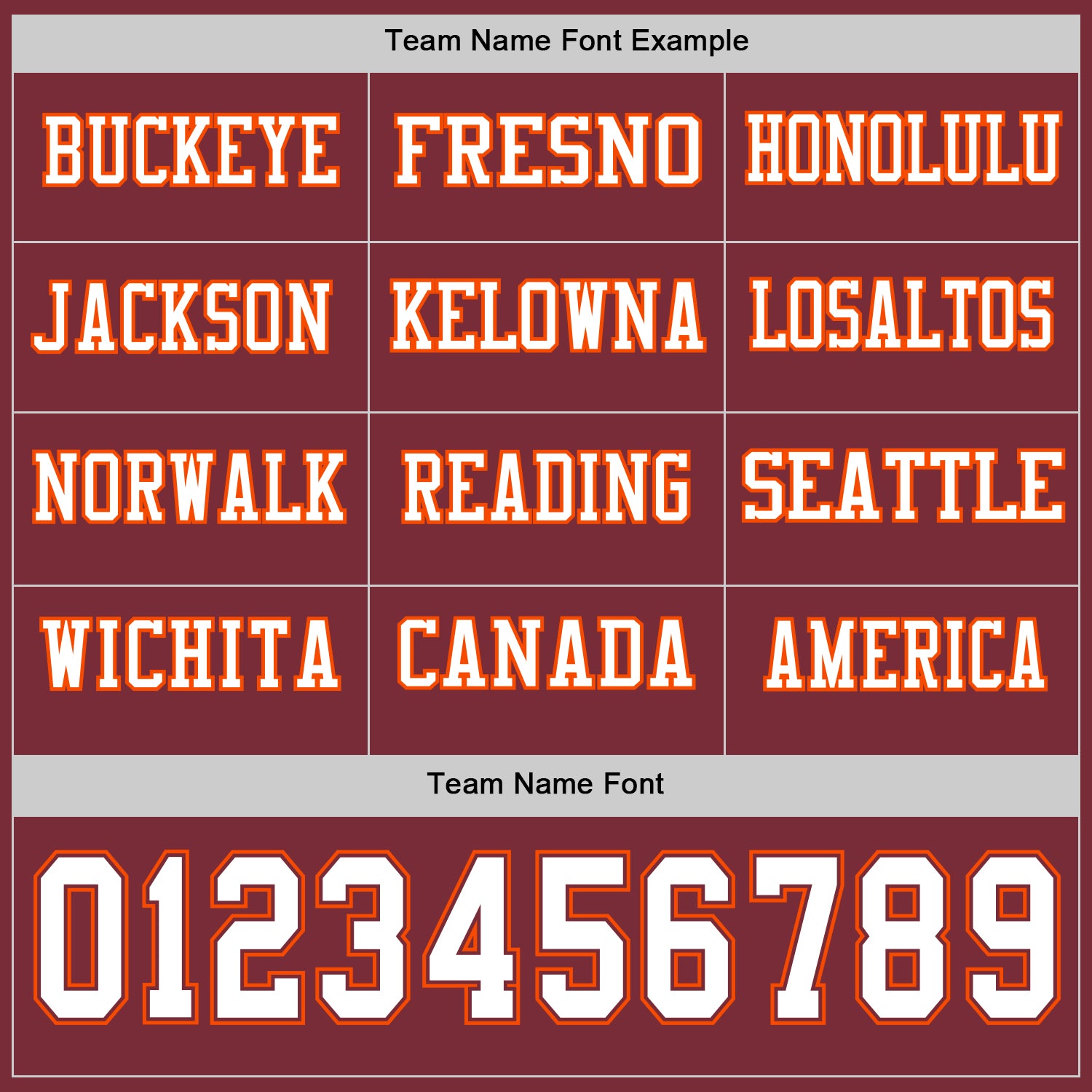 Custom Burgundy White-Orange Long Sleeve Authentic Football Jersey view 3