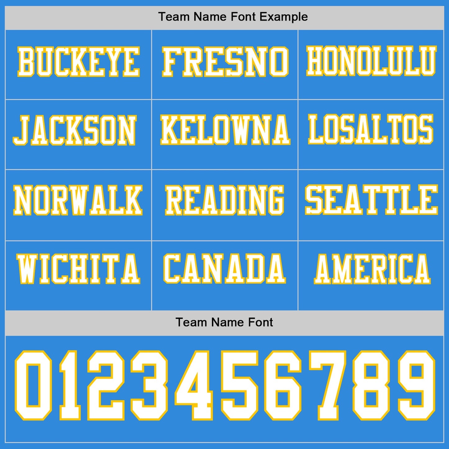 Custom Powder Blue White-Yellow Long Sleeve Authentic Football Jersey view 3