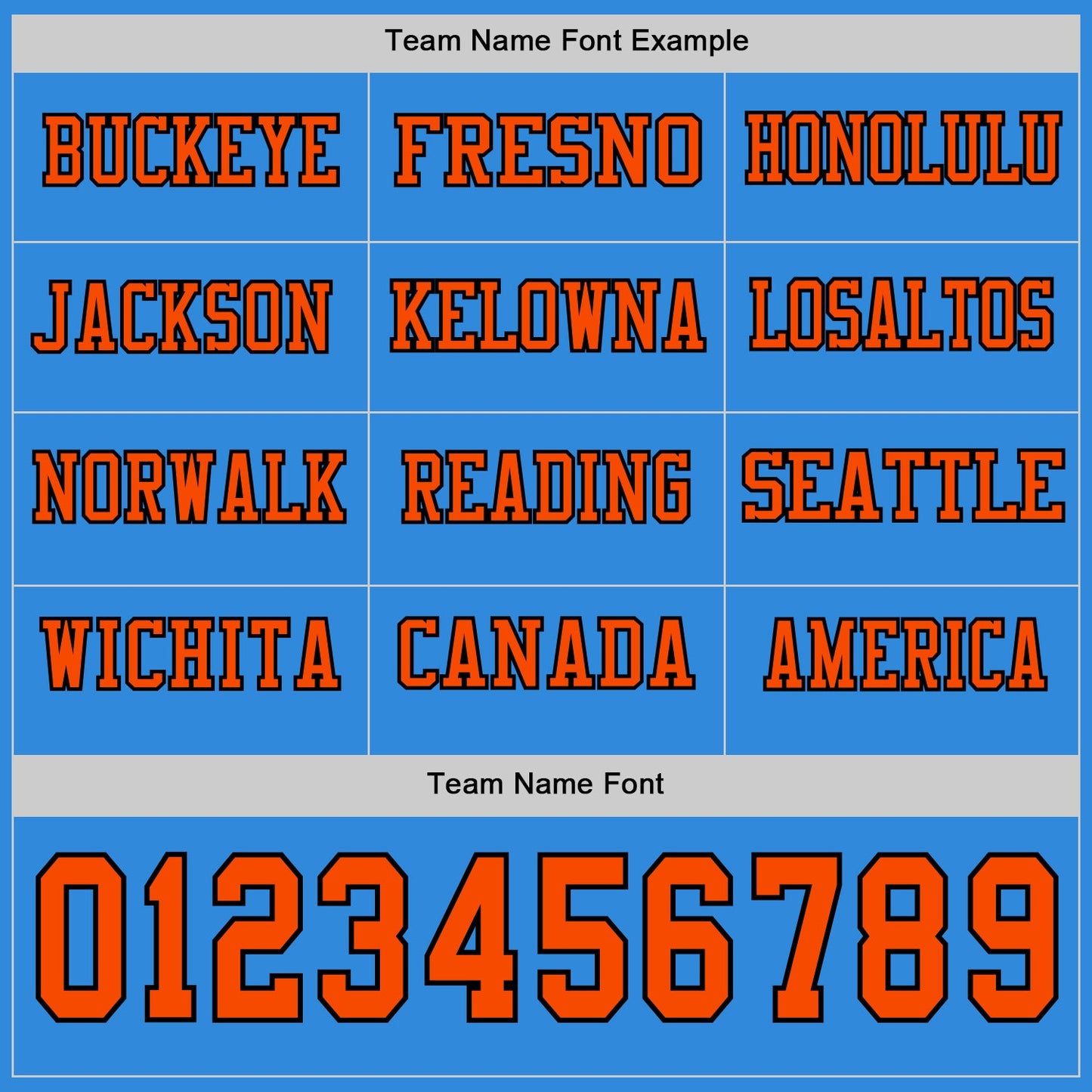Custom Powder Blue Orange-Black Long Sleeve Authentic Football Jersey view 3