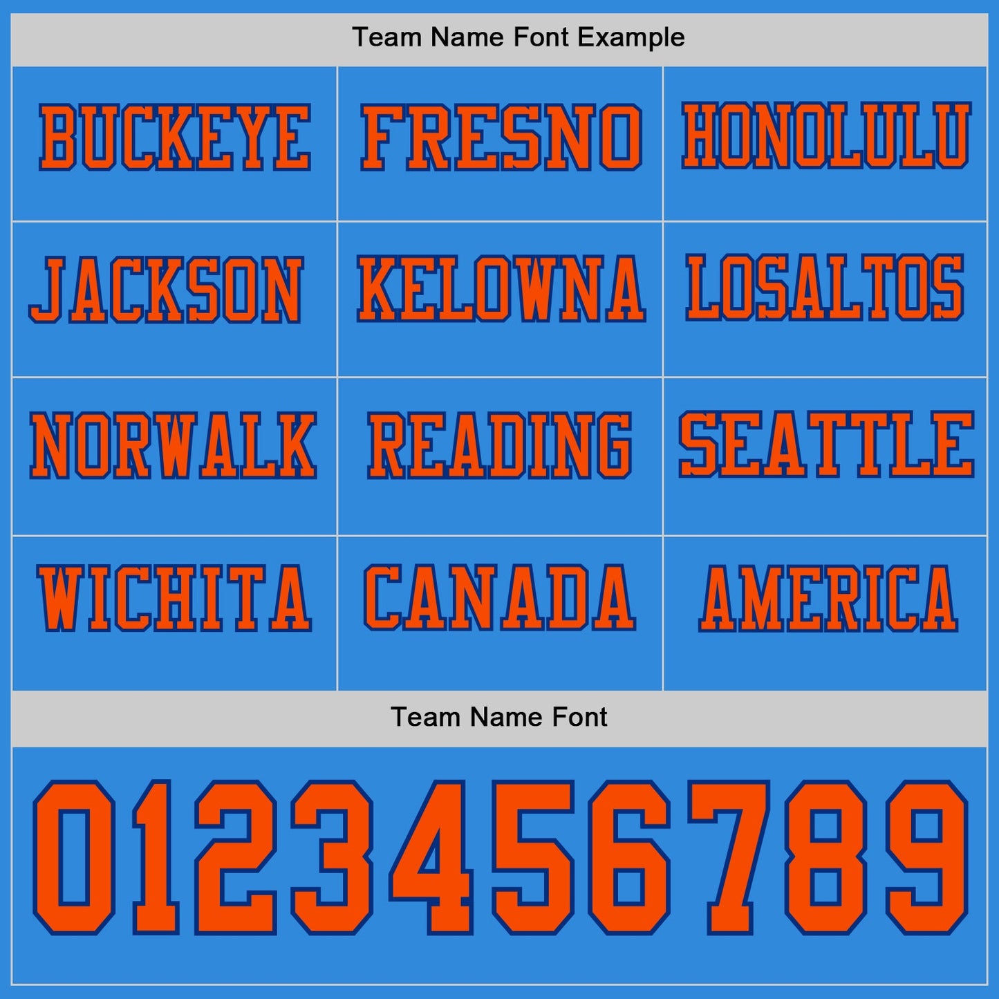 Custom Powder Blue Orange-Royal Long Sleeve Authentic Football Jersey view 3