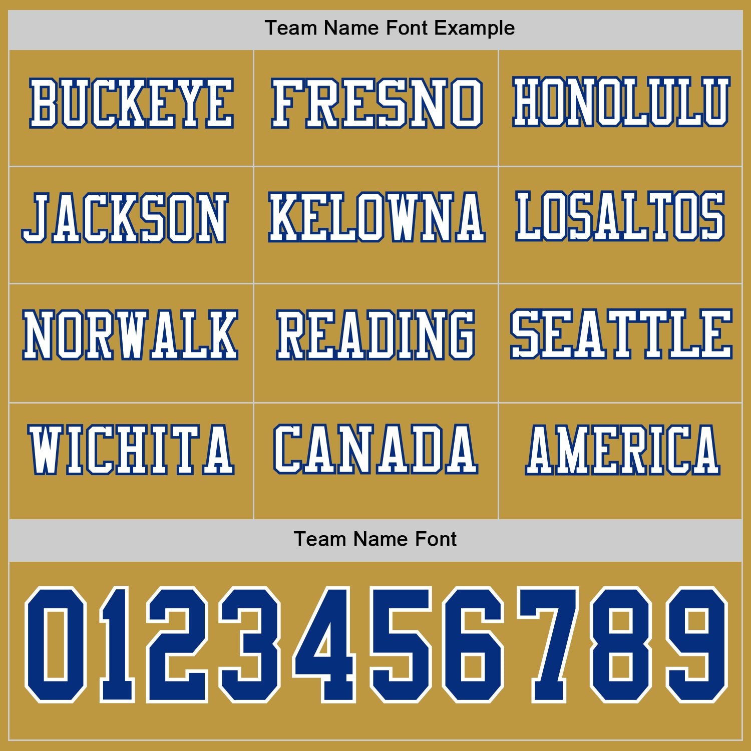 Custom Old Gold Royal-White Long Sleeve Authentic Football Jersey view 3