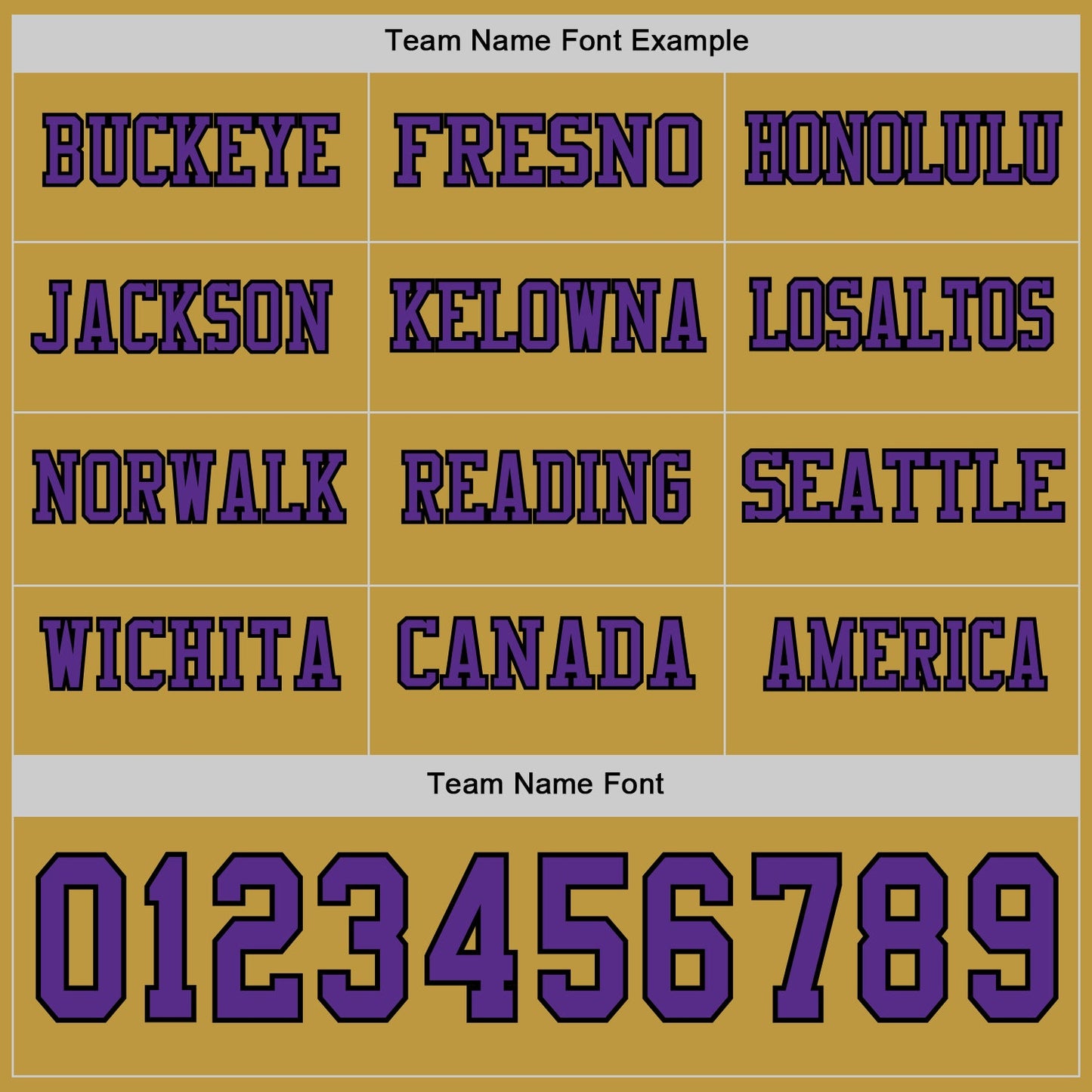 Custom Old Gold Purple-Black Long Sleeve Authentic Football Jersey view 3