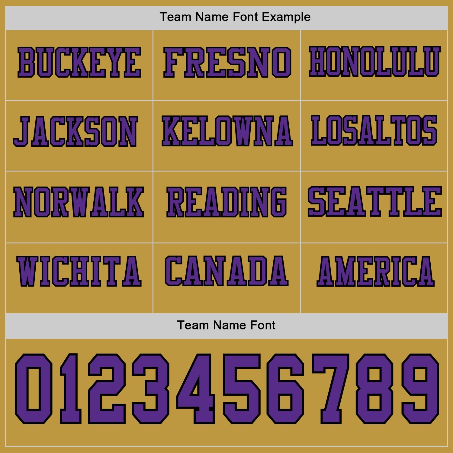 Custom Old Gold Purple-Black Long Sleeve Authentic Football Jersey view 3