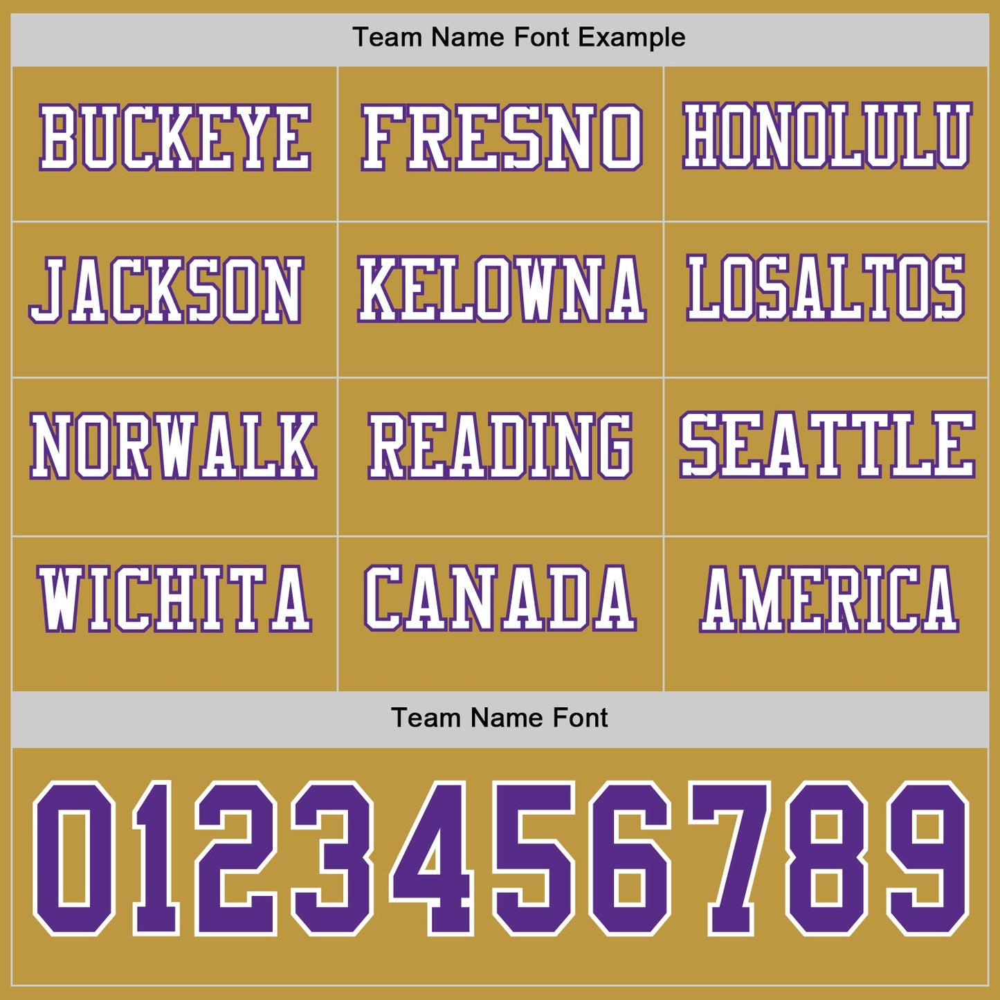 Custom Old Gold Purple-White Long Sleeve Authentic Football Jersey view 3