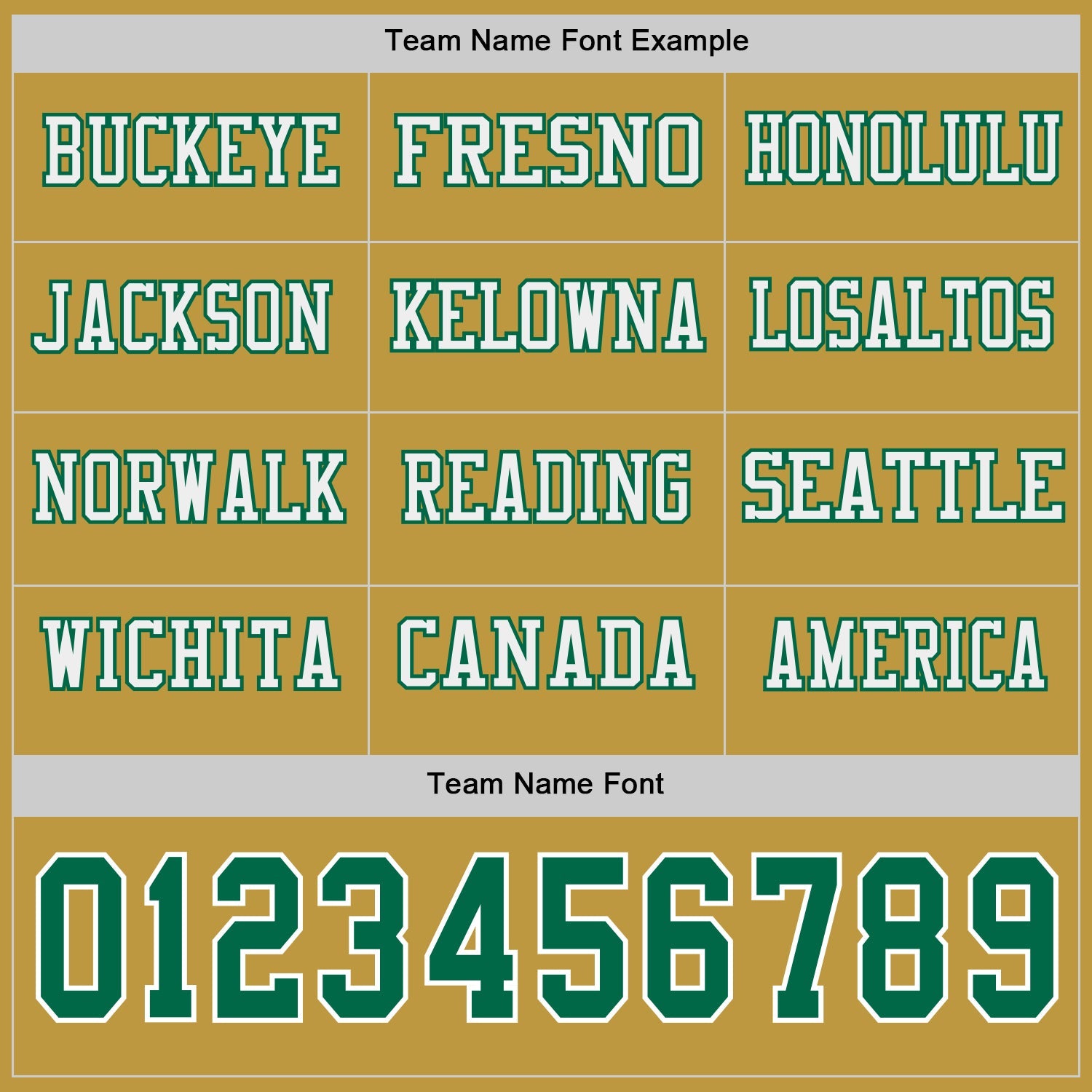 Custom Old Gold Kelly Green-White Long Sleeve Authentic Football Jersey view 3