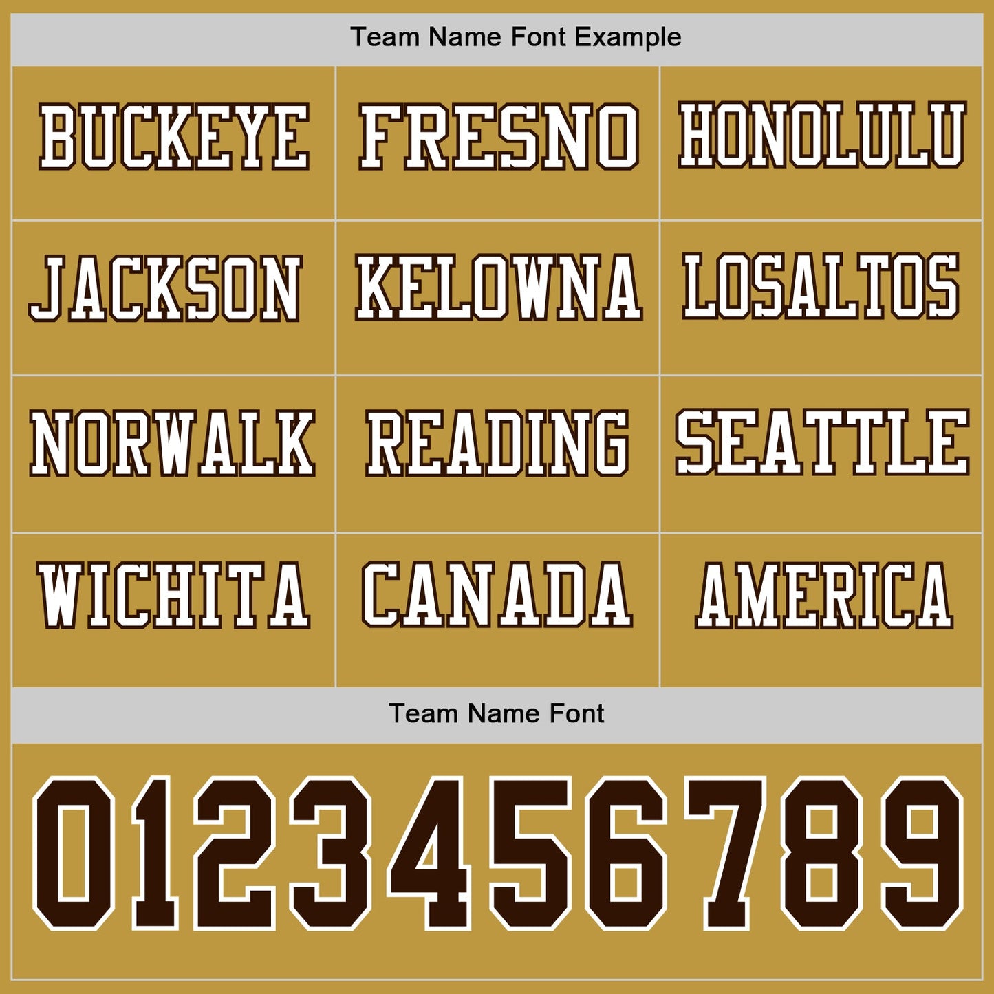 Custom Old Gold Brown-White Long Sleeve Authentic Football Jersey view 3