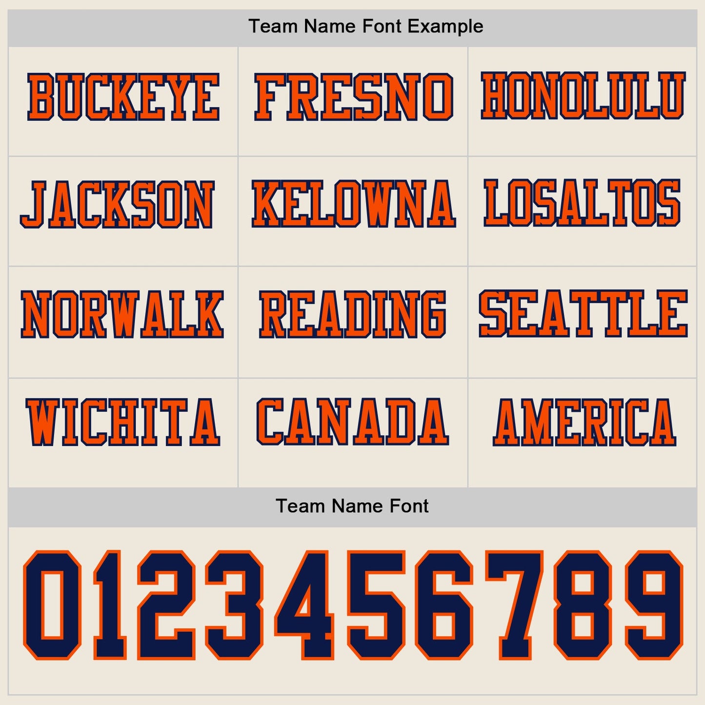 Custom Cream Navy-Orange Long Sleeve Authentic Football Jersey view 3