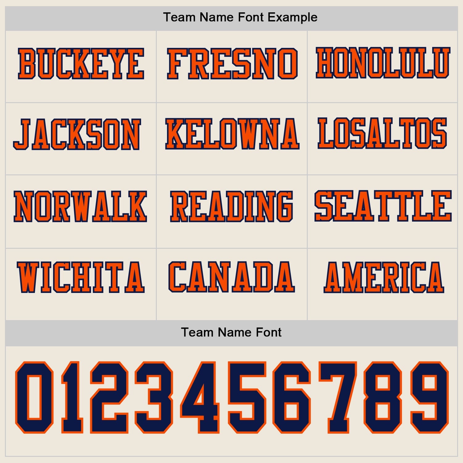 Custom Cream Navy-Orange Long Sleeve Authentic Football Jersey view 3