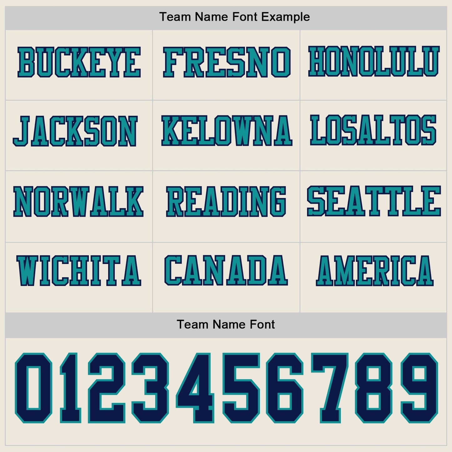 Custom Cream Navy-Teal Long Sleeve Authentic Football Jersey view 3