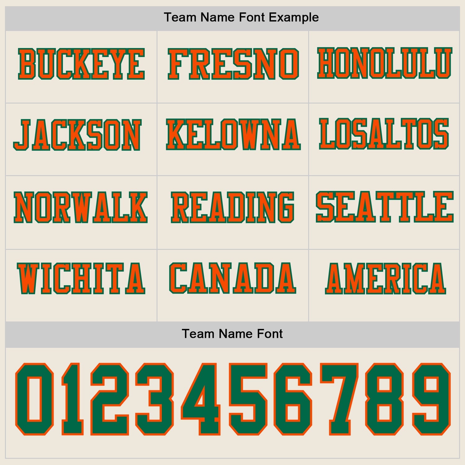 Custom Cream Kelly Green-Orange Long Sleeve Authentic Football Jersey view 3