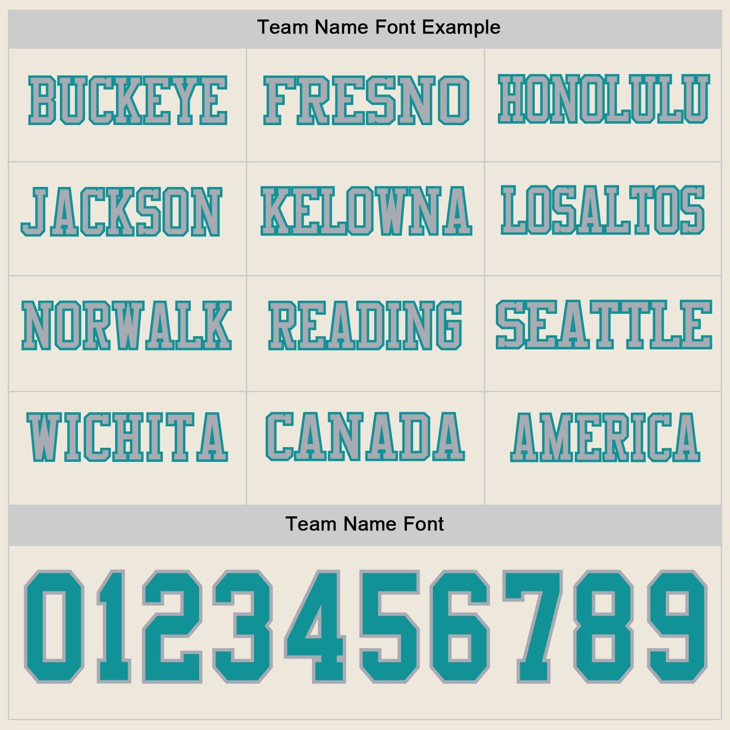 Custom Cream Teal-Gray Long Sleeve Authentic Football Jersey view 3