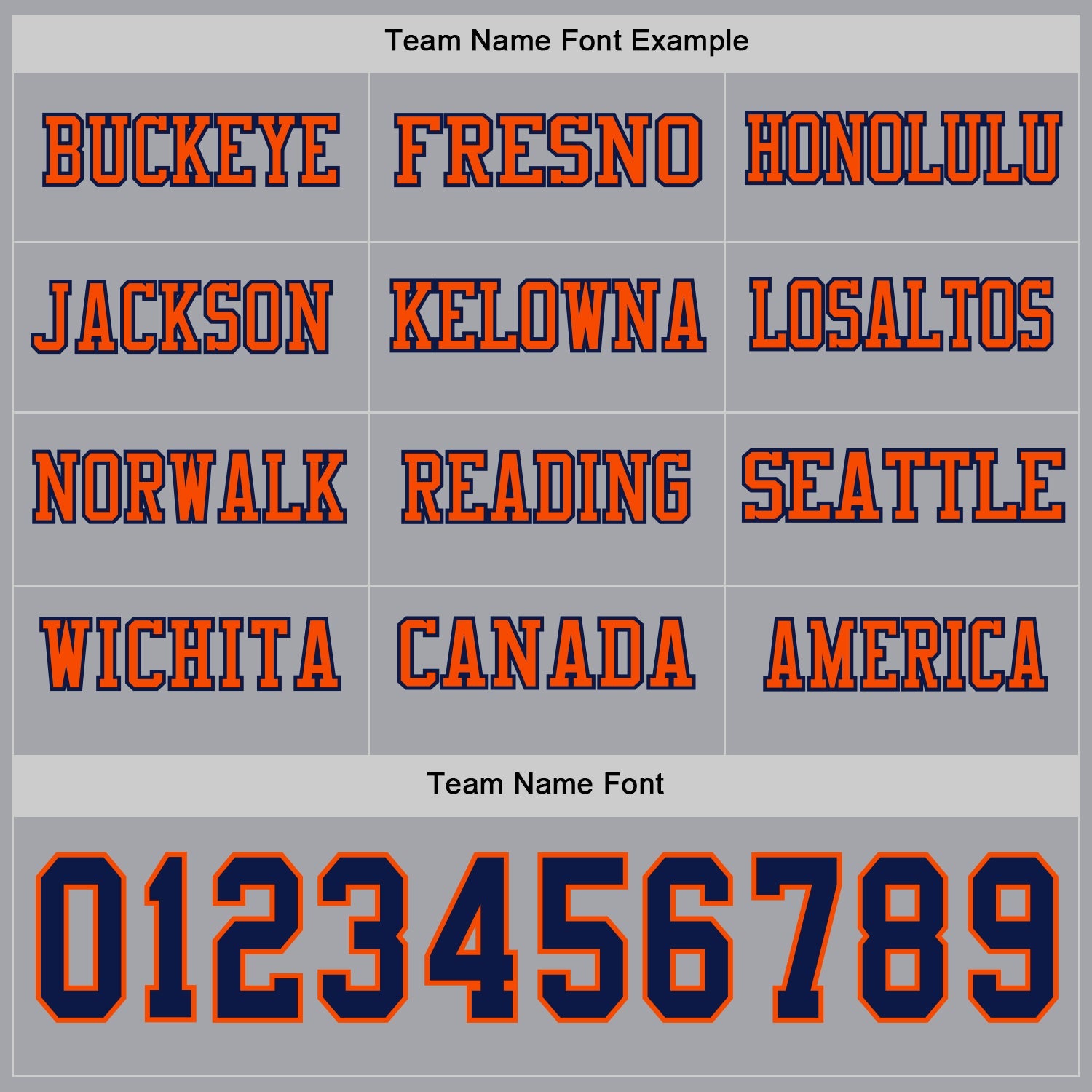 Custom Gray Navy-Orange Long Sleeve Authentic Football Jersey view 3