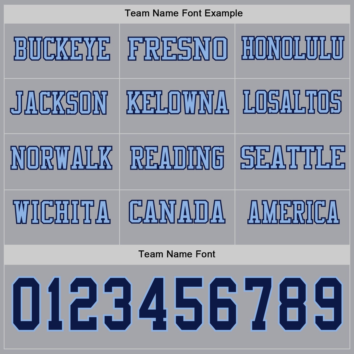 Custom Gray Navy-Light Blue Long Sleeve Authentic Football Jersey view 3