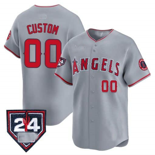 Custom Los Angeles Angels 2024 Spring Training Patch Vapor Premier Limited – All Stitched Baseball Jersey view 2
