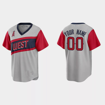 Custom Los Angeles Angels 2021 Little League Classic Road Replica Jersey ¨C Gray Stitched Baseball Jerseys - Main View