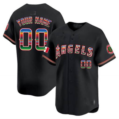 Custom Los Angeles Angels Mexico Vapor Premier Limited – All Stitched Baseball Jersey view 3