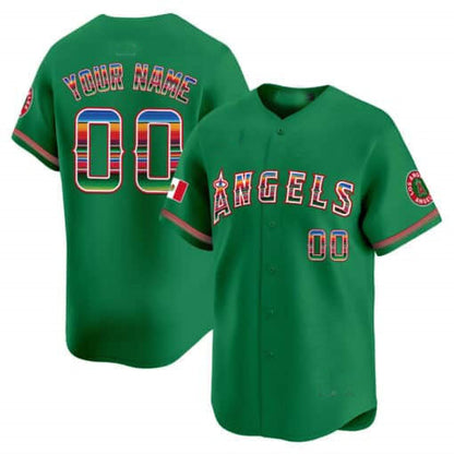 Custom Los Angeles Angels Mexico Vapor Premier Limited – All Stitched Baseball Jersey view 5