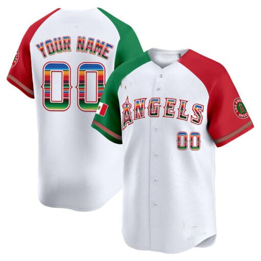 Custom Los Angeles Angels Mexico Vapor Premier Limited – All Stitched Baseball Jersey - Main View