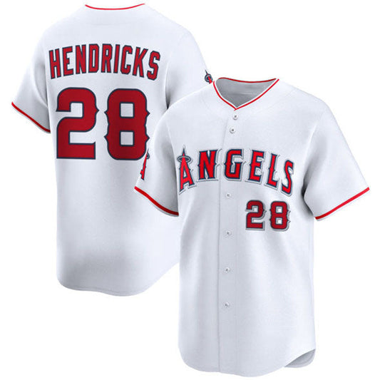 Los Angeles Angels #28 Kyle Hendricks White 2024 Home Limited Stitched Baseball Jersey - Main View