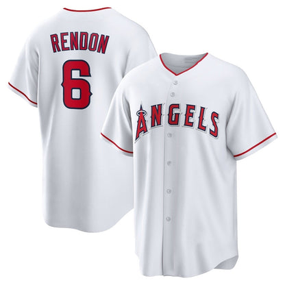 Los Angeles Angels #6 Anthony Rendon Home Replica Player Name Jersey - White Stitched Baseball Jersey - Main View