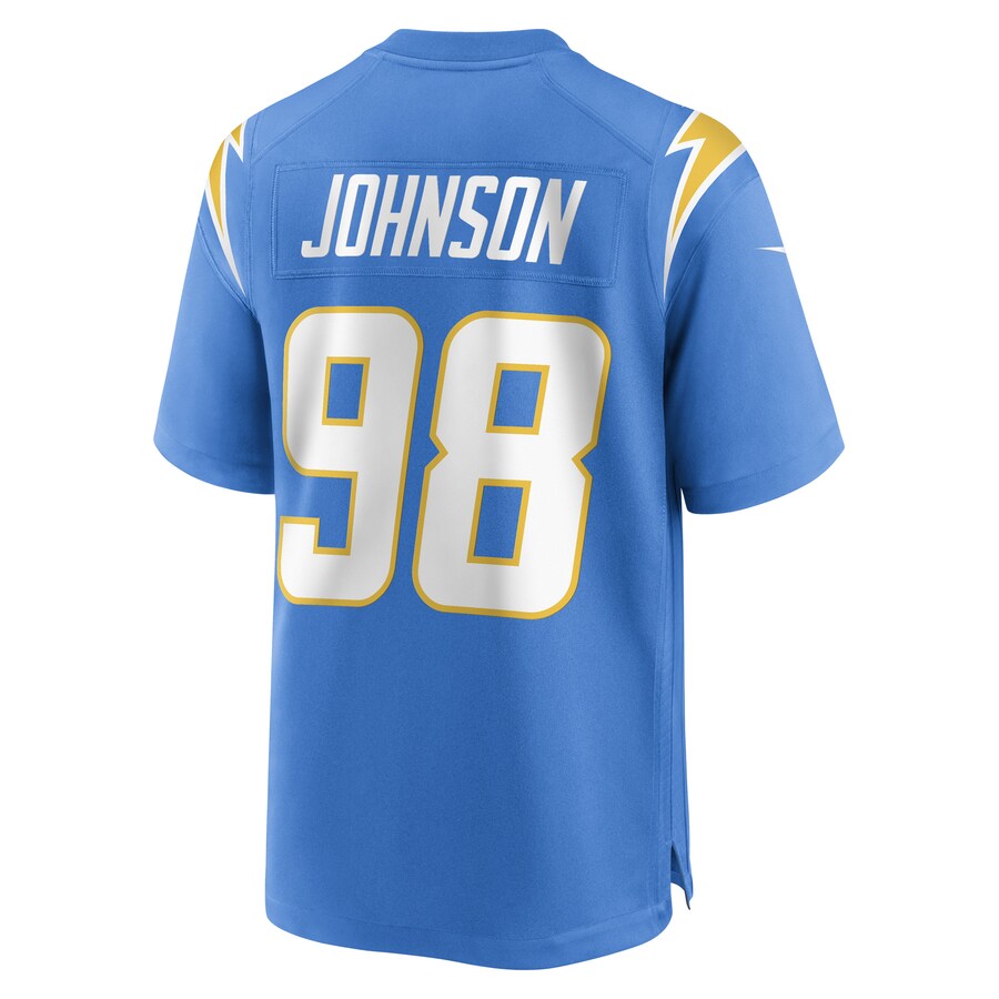 LA.Chargers #98 Austin Johnson Powder Blue Game Player Jersey Stitched American Football Jerseys - Main View