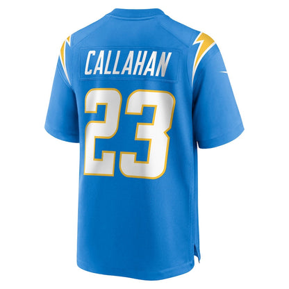 LA.Chargers #23 Bryce Callahan Powder Blue Game Jersey Stitched American Football Jerseys - Main View