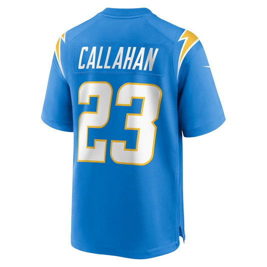 LA.Chargers #23 Bryce Callahan Powder Blue Game Jersey Stitched American Football Jerseys - Main View