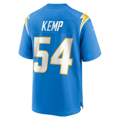 LA.Chargers #54 Carlo Kemp Powder Blue Game Player Jersey Stitched American Football Jerseys - Main View