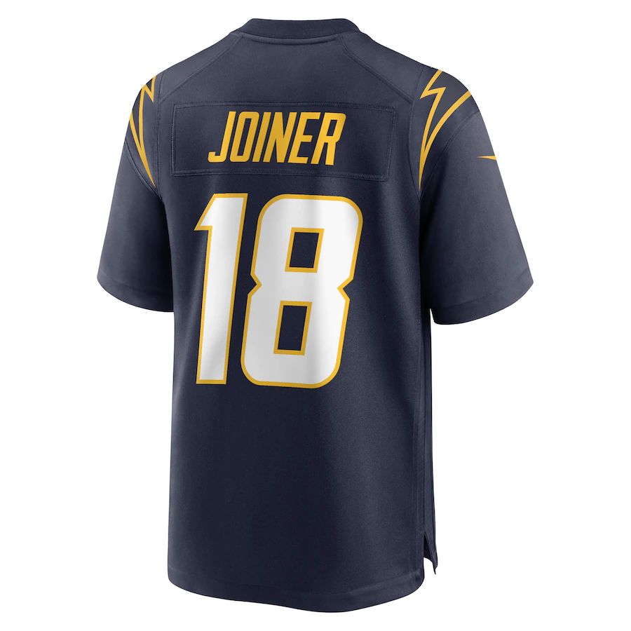LA.Chargers #18 Charlie Joiner Navy Retired Player Jersey Stitched American Football Jerseys - Main View