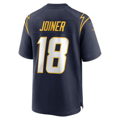 LA.Chargers #18 Charlie Joiner Navy Retired Player Jersey Stitched American Football Jerseys - Main View