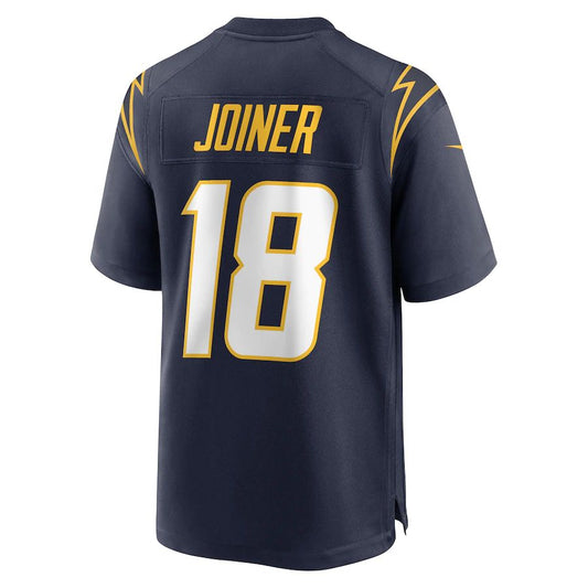 LA.Chargers #18 Charlie Joiner Navy Retired Player Jersey Stitched American Football Jerseys - Main View