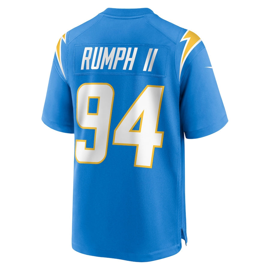 LA.Chargers #94 Chris Rumph II Powder Blue Game Jersey Stitched American Football Jerseys - Main View