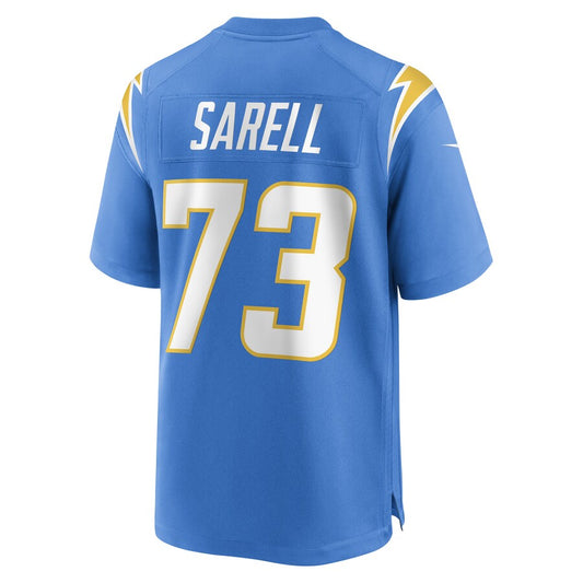 LA.Chargers #73 Foster Sarell Powder Blue Game Player Jersey Stitched American Football Jerseys - Main View