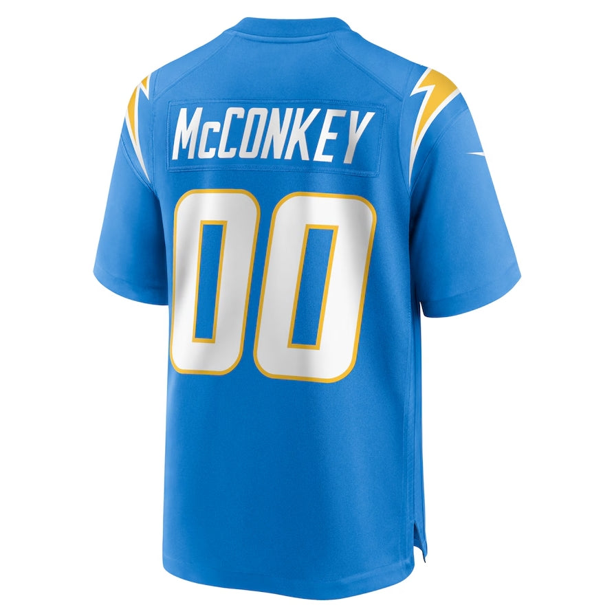 LA.Chargers Ladd McConkey 2024 Draft Player Game Jersey - Powder Blue American Football Jerseys - Main View