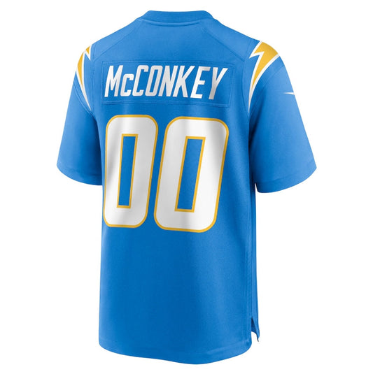 LA.Chargers Ladd McConkey 2024 Draft Player Game Jersey - Powder Blue American Football Jerseys - Main View